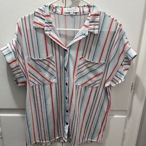 Eden & Olivia Multicolor Striped Top